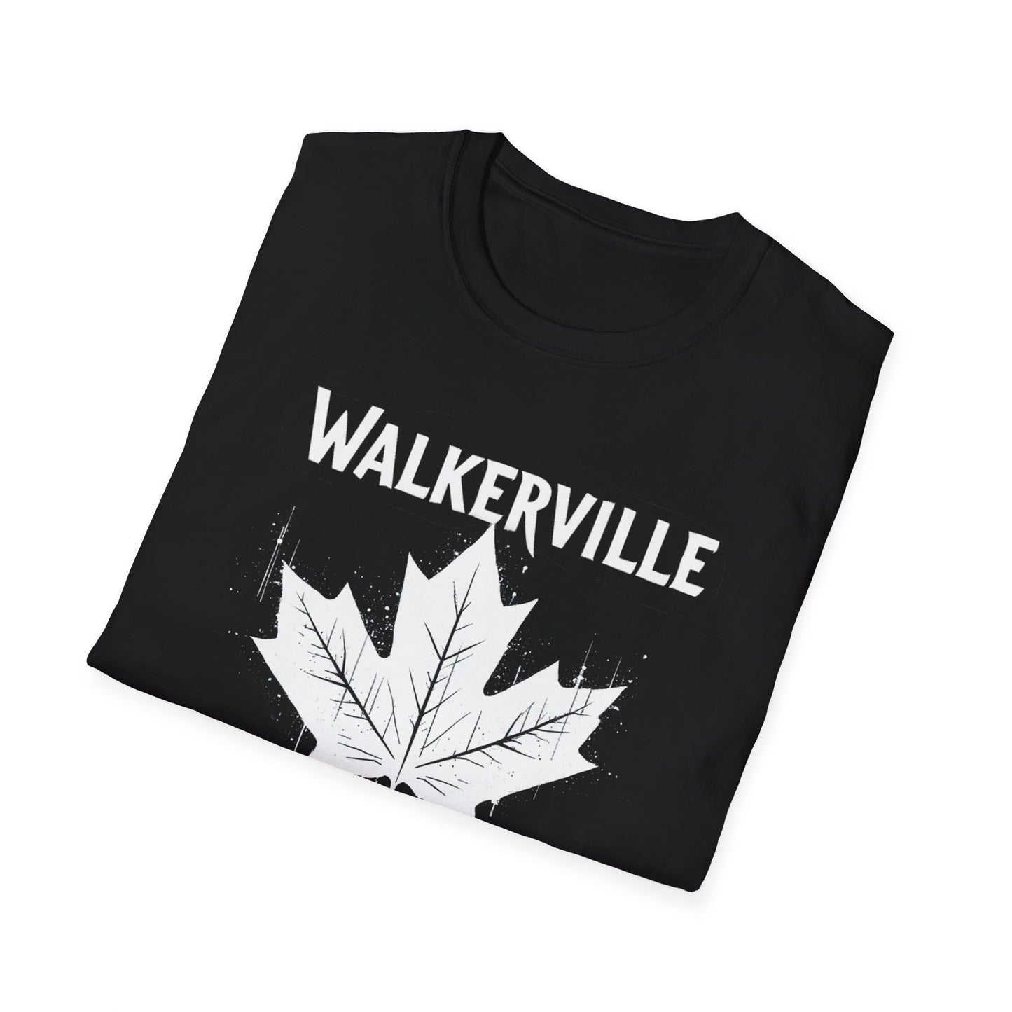 Walkerville We Support Our Own, Hardcore Local Leaf T-Shirt, Softstyle Graphic Tee, Unisex Casual Wear, Support Local Merch, Gift for Community Lovers