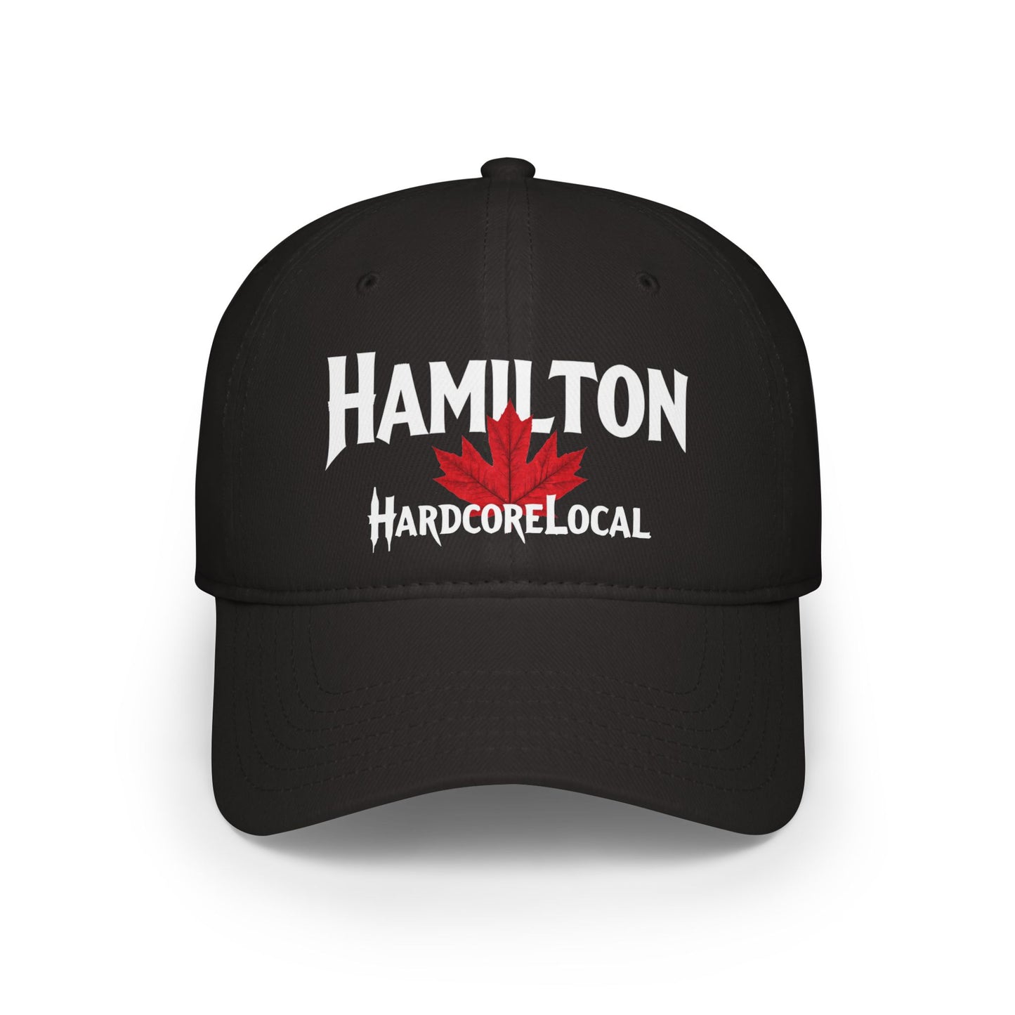 Hamilton HARDCORE LOCAL Red LEAF Low Profile Baseball Cap - Hat for Community Lovers