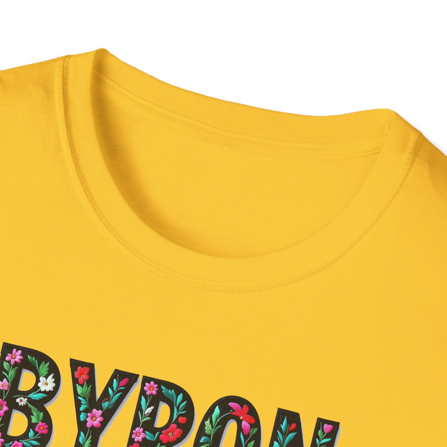 Byron Local Gal Flower-Heart T-Shirt, c02-n02-s05  Softstyle Graphic Tee, Unisex Casual Wear, Support Local Merch, Gift for Community Lovers, Finkz WINDSOR