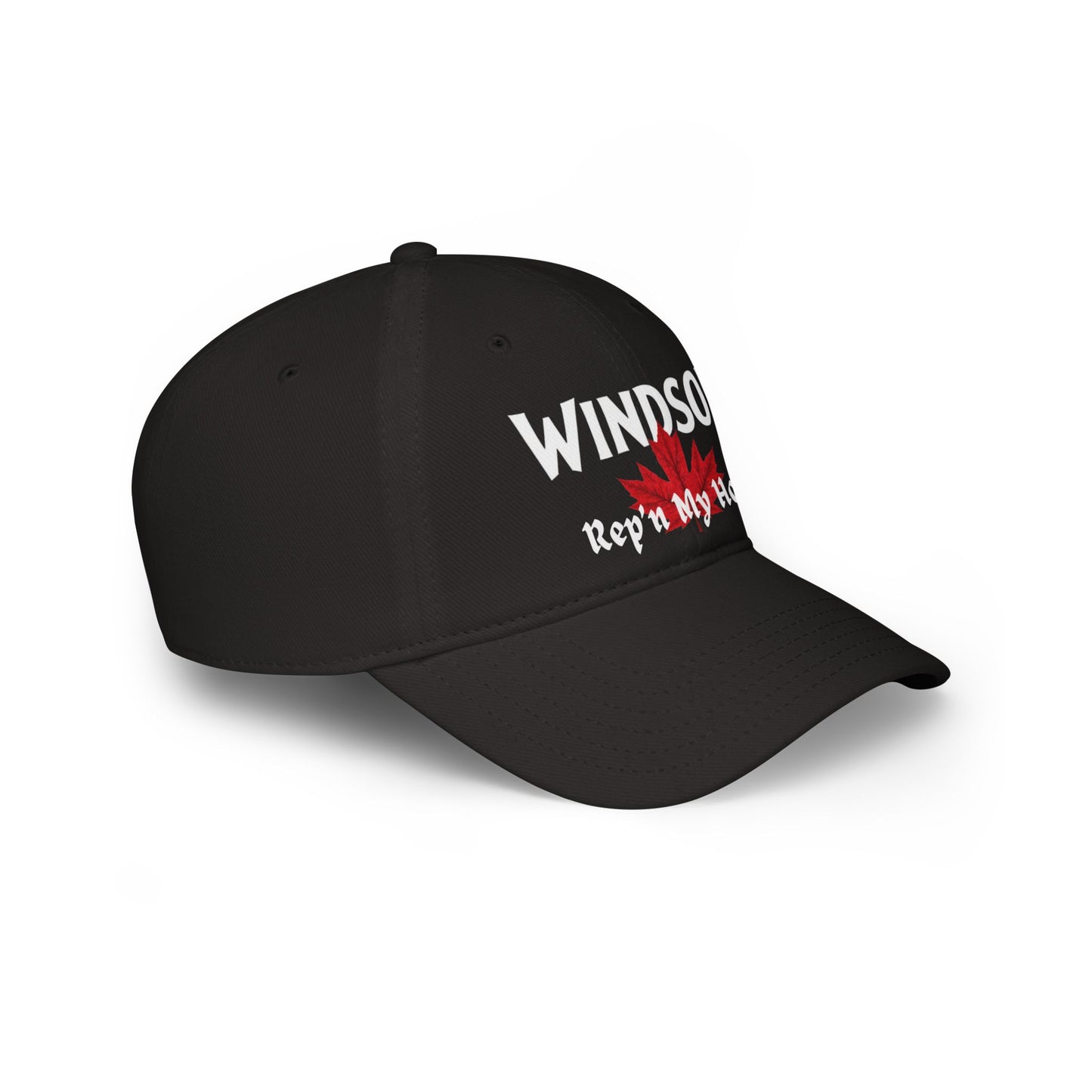 WINDSOR REP"N  BIG LEAF Low Profile Baseball Cap - Red Hat for Community Lovers FINKZ