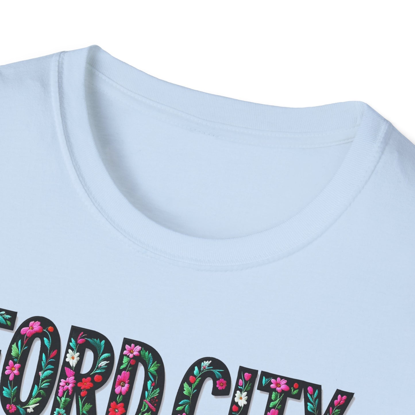 FORD CITY Local Gal Flower-Heart T-Shirt, 3 Softstyle Graphic Tee, Unisex Casual Wear, Support Local Merch, Gift for Community Lovers, Finkz WINDSOR