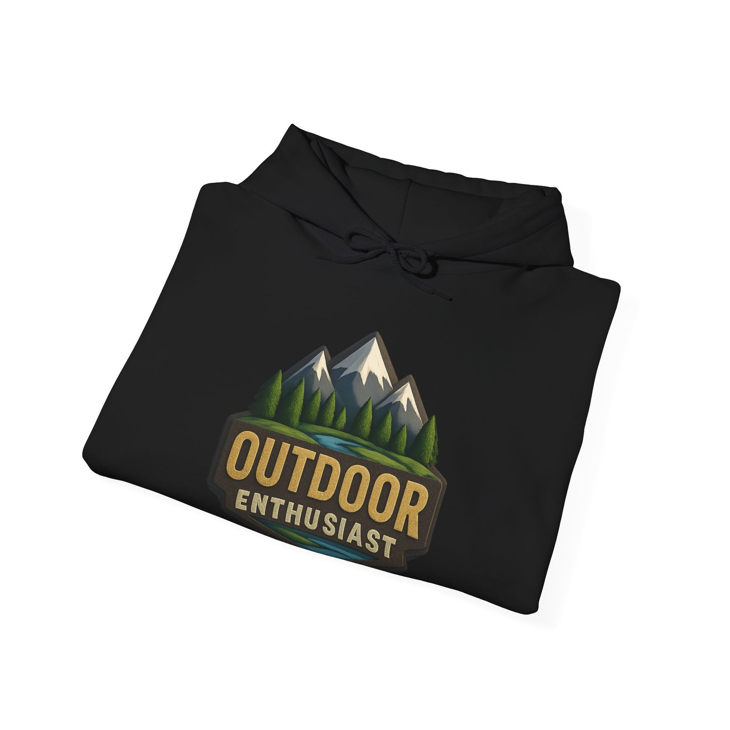 Outdoor Enthusiast Dark Hoodie | OutdoorEnthusiast.Ca 100% Authentic | Cozy Camping Hoodie | Unisex Hooded Sweatshirt for Nature Lovers, Casual Wear, Gift for Him/Her, Outdoor Adventures......
