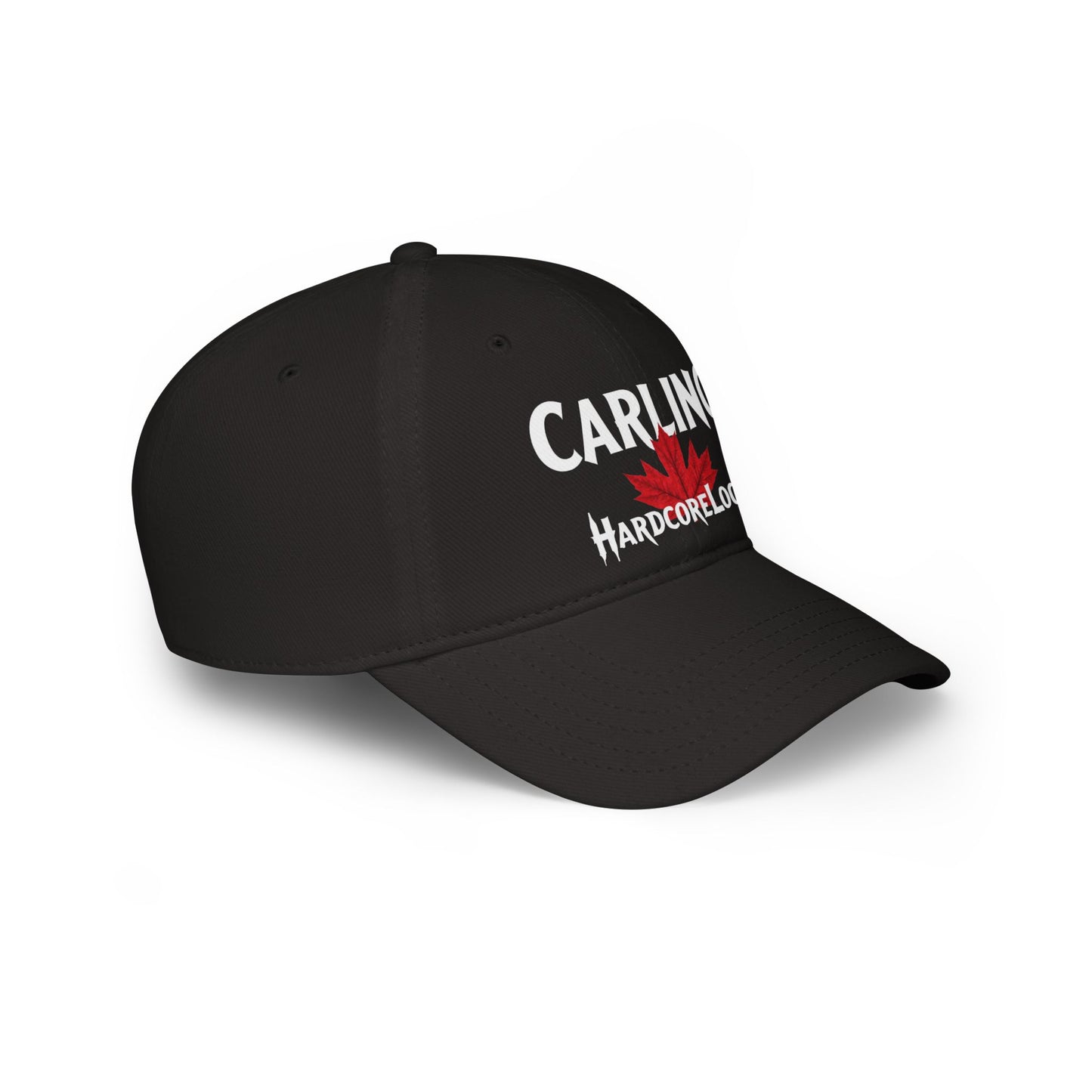Carling HARDCORE LOCAL Red LEAF Low Profile Baseball Cap - Hat for Community Lovers