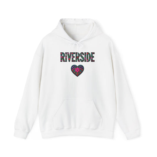 Riverside Local Gal Flower c01-n05-hs005, Hooded Sweatshirt -  Unisex Heavy Blend™ Pullover, Casual Hoodie for Every Day, Gift for Friends, Support'n Locals -Local Pride Apparel Support Your Community