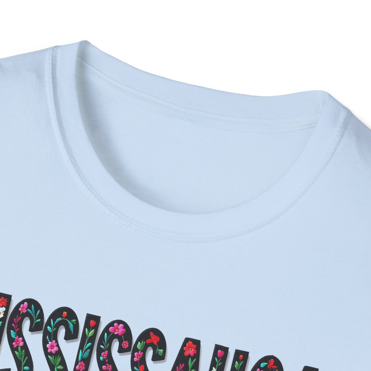 Mississauga Local Gal Flower-Heart T-Shirt, c05-n00-s005 Softstyle Graphic Tee, Unisex Casual Wear, Support Local Merch, Gift for Community Lovers, Finkz WINDSOR