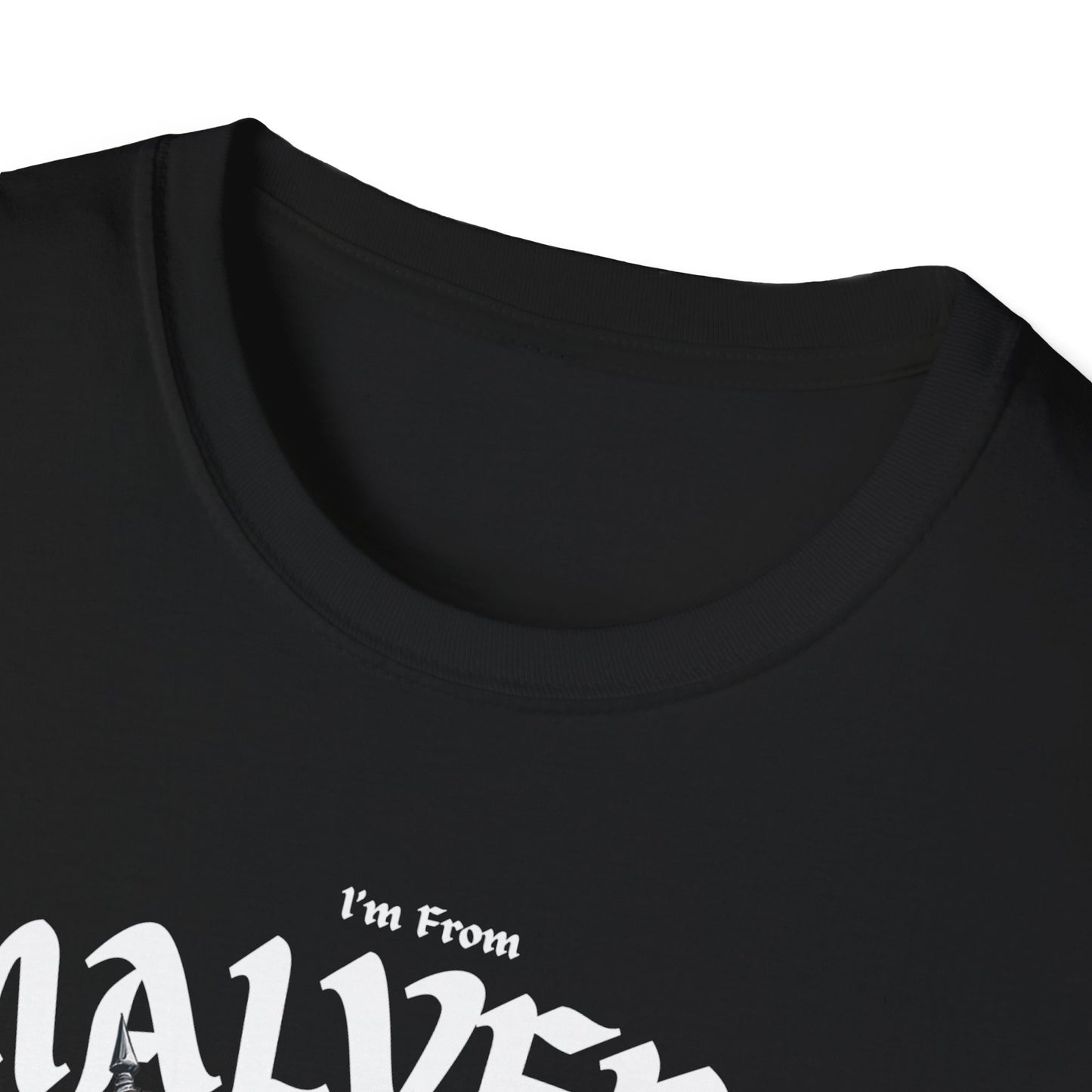 Malvern Underestimate Guy T-Shirt, c06-n04-s002 Softstyle Graphic Tee, Unisex Casual Wear, Support'n Locals Merch, Gift for Community Lovers.
