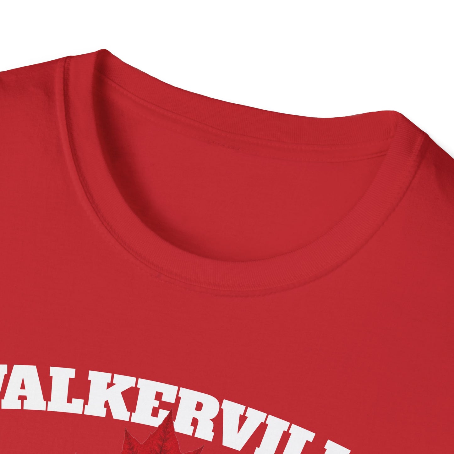 WALKERVILLE Local Gal Red Leaf T-Shirt, Softstyle Graphic Tee, Unisex Casual Wear, Support Local Merch, Gift for Community Lovers, Finkz Windsor
