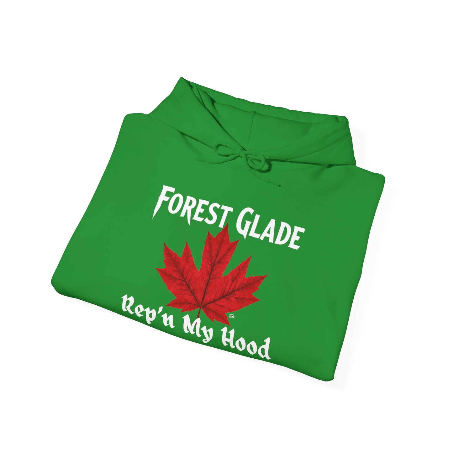 FOREST GLADE - REP'N  - Hooded Sweatshirt - Unisex Heavy Blend™ Pullover, Casual Hoodie for Every Day, Gift for Friends, Local Pride Apparel Support Your Community Finkz 49