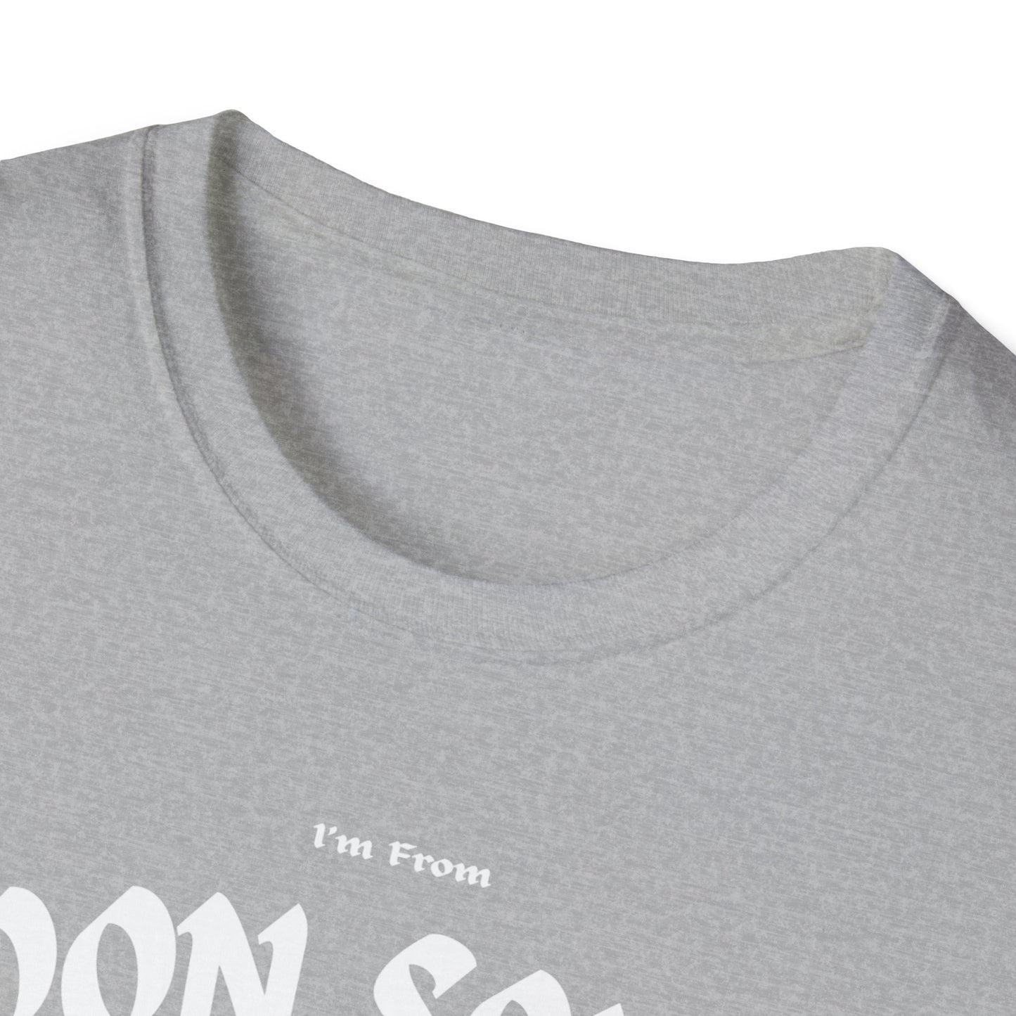 Doon South Underestimate Gal T-Shirt, c03-n02-s001 Softstyle Graphic Tee, Unisex Casual Wear, Support'n Locals Merch, Gift for Community Lovers.