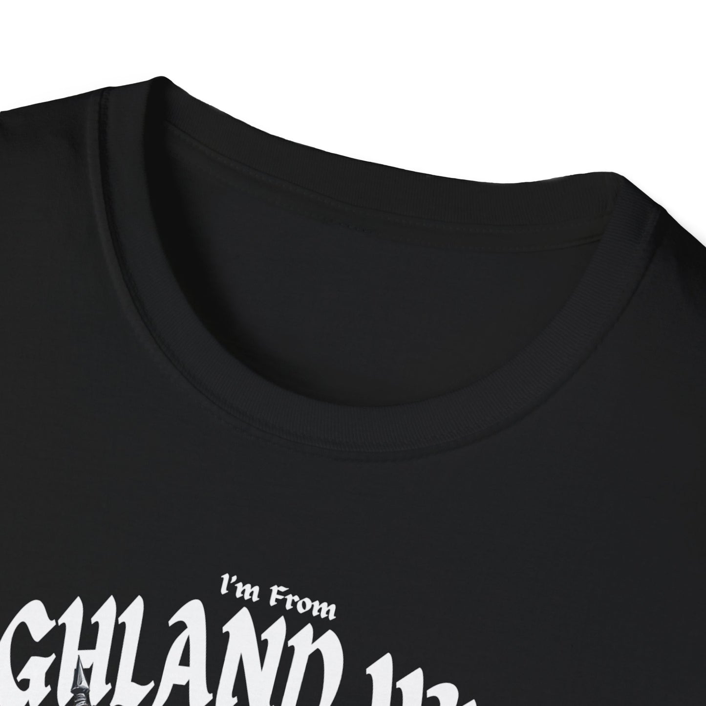 Highland West Underestimate Guy T-Shirt, c03-n05-s002 Softstyle Graphic Tee, Unisex Casual Wear, Support'n Locals Merch, Gift for Community Lovers.