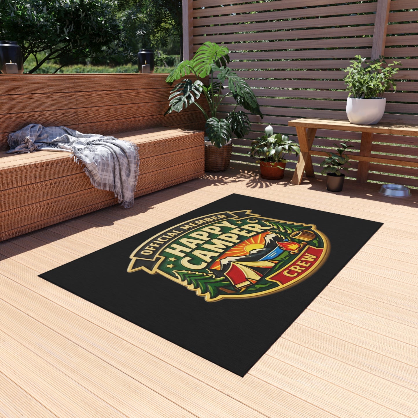 Outdoor Rug  - Happy Camper Crew  — Camping Adventure Doormat - HappyCamperCrew.com other