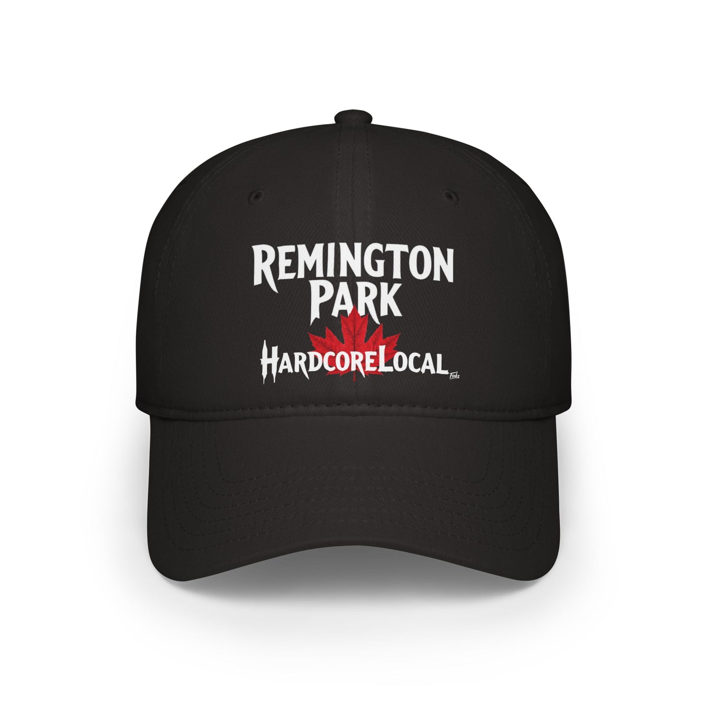 REMINGTON PARK HARDCORE  BIG LEAF Low Profile Baseball Cap - Red Hat for Community Lovers FINKZ WINDSOR
