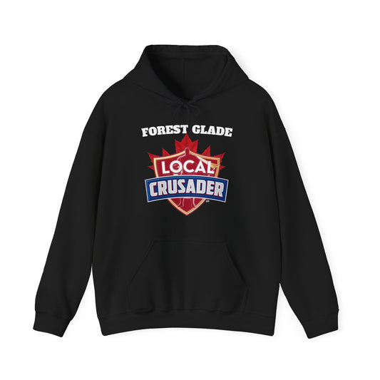 FOREST GLADE Local Crusader Hooded Sweatshirt - Unisex Heavy Blend™ Pullover, Casual Hoodie for Every Day, Gift for Friends, Local Pride Apparel Support Your Community Finkz 49