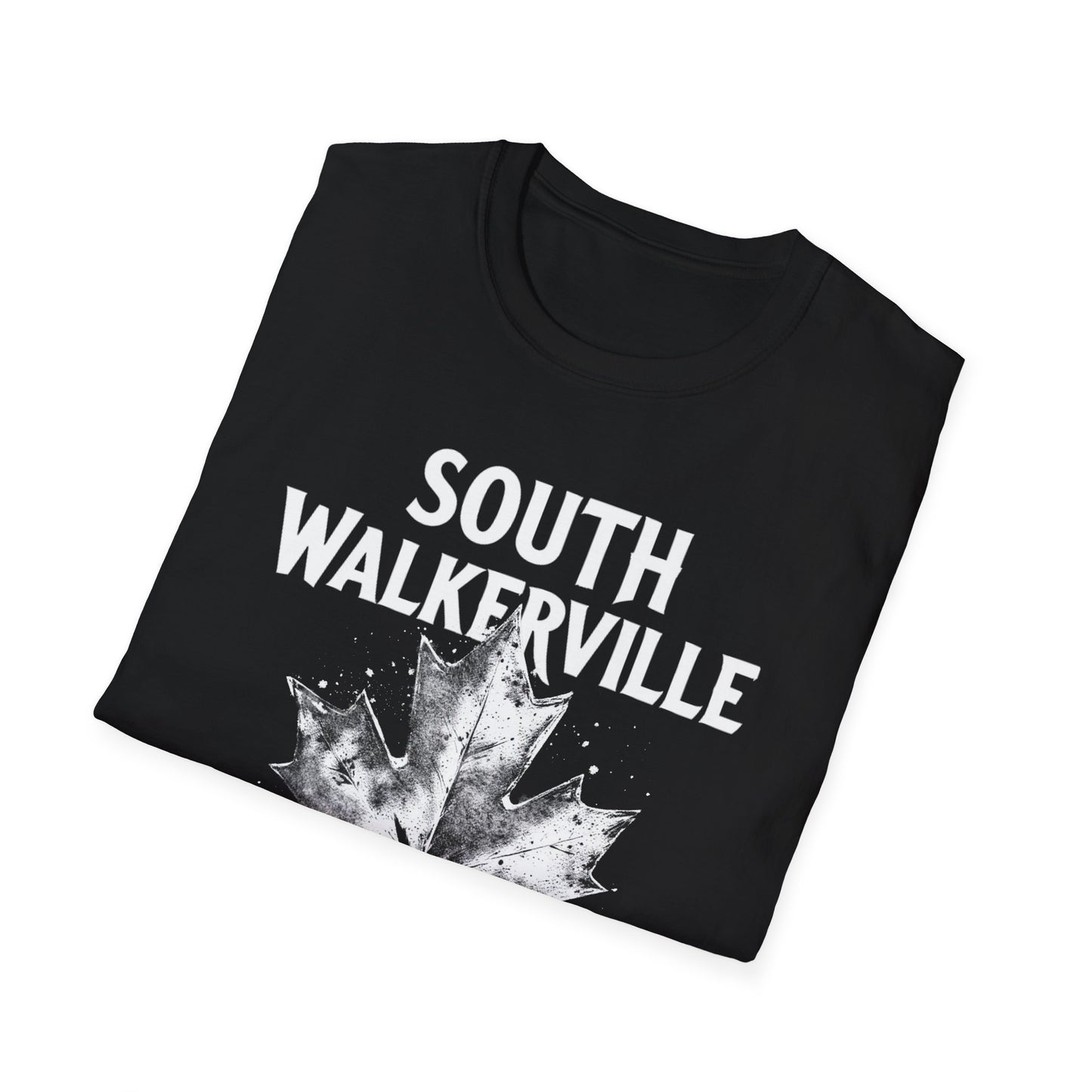 SOUTH WALKERVILLE, Rep'n My Hood, Hardcore Local Cool Leaf T-Shirt, Softstyle Graphic Tee, Unisex Casual Wear, Support Local Merch, Gift for Community Lovers, Finkz WINDSOR