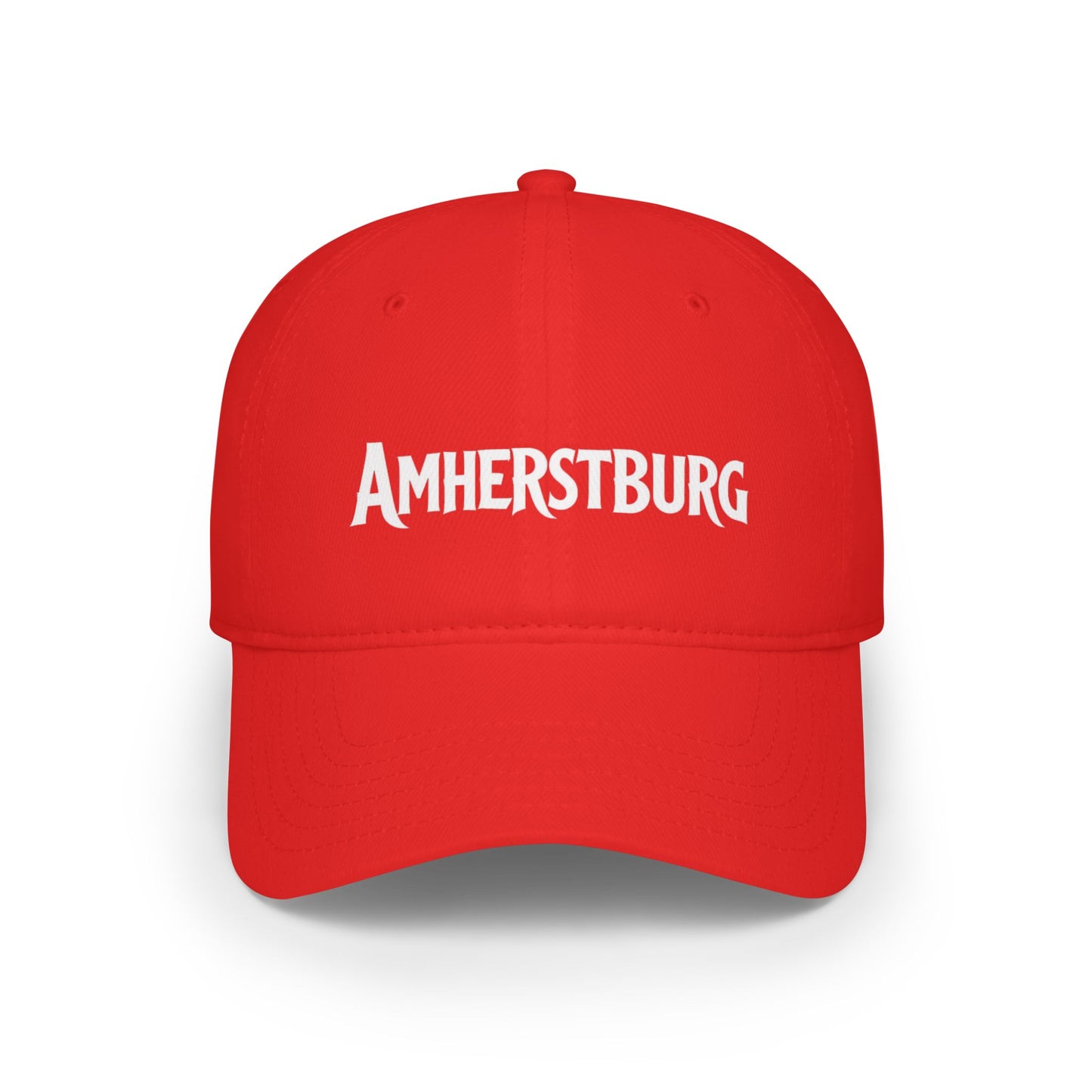 AMHERSTBURG Low Profile Baseball Cap - Red Hat for Community Lovers