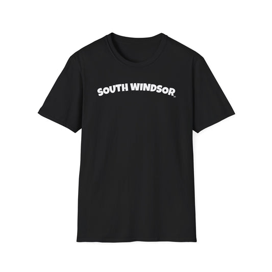 SOUTH WINDSOR T-Shirt, Softstyle Graphic Tee, Unisex Casual Wear, Support Local Merch, Gift for Community Lovers, Finkz Windsor