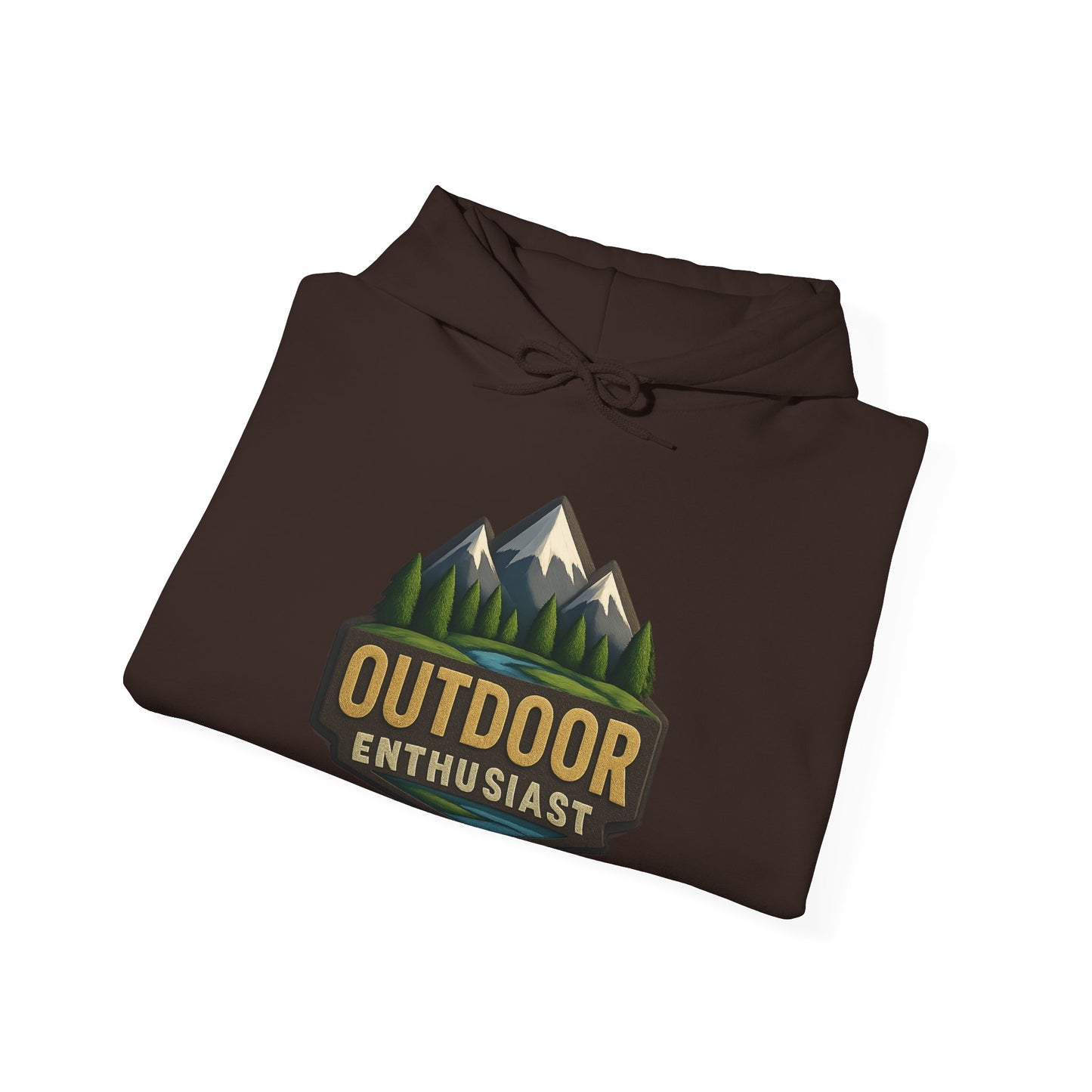 Outdoor Enthusiast Dark Hoodie | OutdoorEnthusiast.Ca 100% Authentic | Cozy Camping Hoodie | Unisex Hooded Sweatshirt for Nature Lovers, Casual Wear, Gift for Him/Her, Outdoor Adventures......