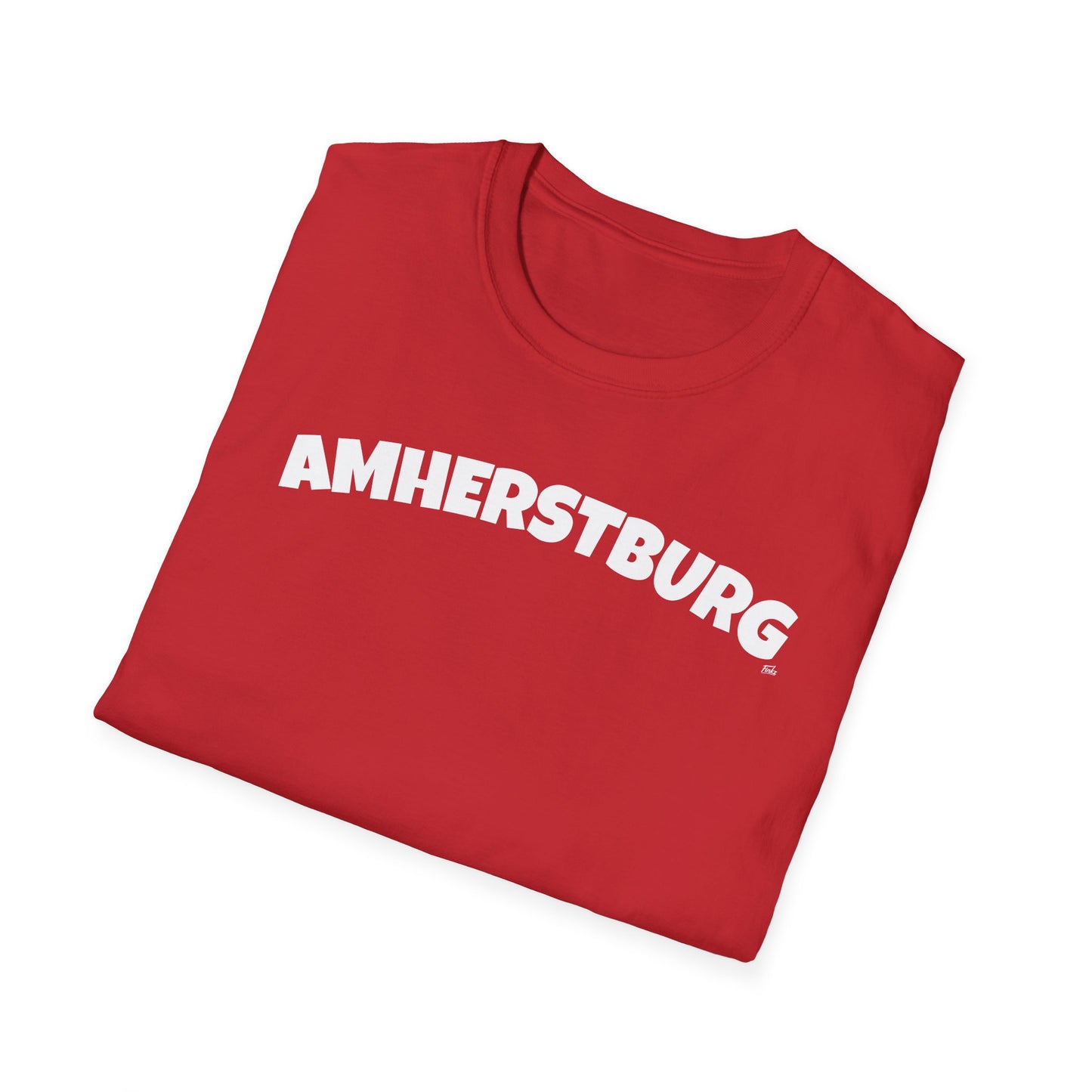 AMHERSTBURG T-Shirt, Softstyle Graphic Tee, Unisex Casual Wear, Support Local Merch, Gift for Community Lovers, Finkz Windsor