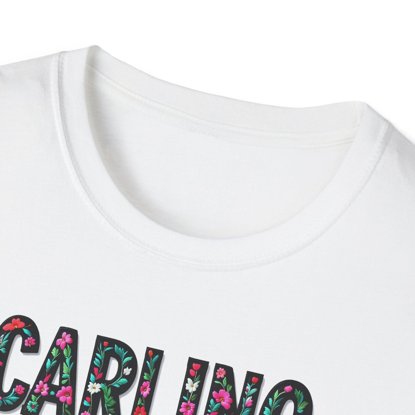 Carling Local Gal Flower-Heart T-Shirt, c02-n03-s05  Softstyle Graphic Tee, Unisex Casual Wear, Support Local Merch, Gift for Community Lovers, Finkz WINDSOR