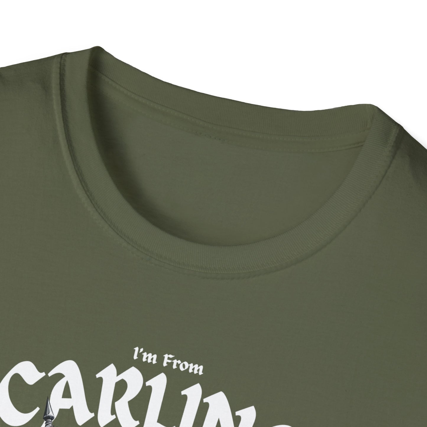 Carling Underestimate Guy T-Shirt, c02-n03-s002 Softstyle Graphic Tee, Unisex Casual Wear, Support'n Locals Merch, Gift for Community Lovers.