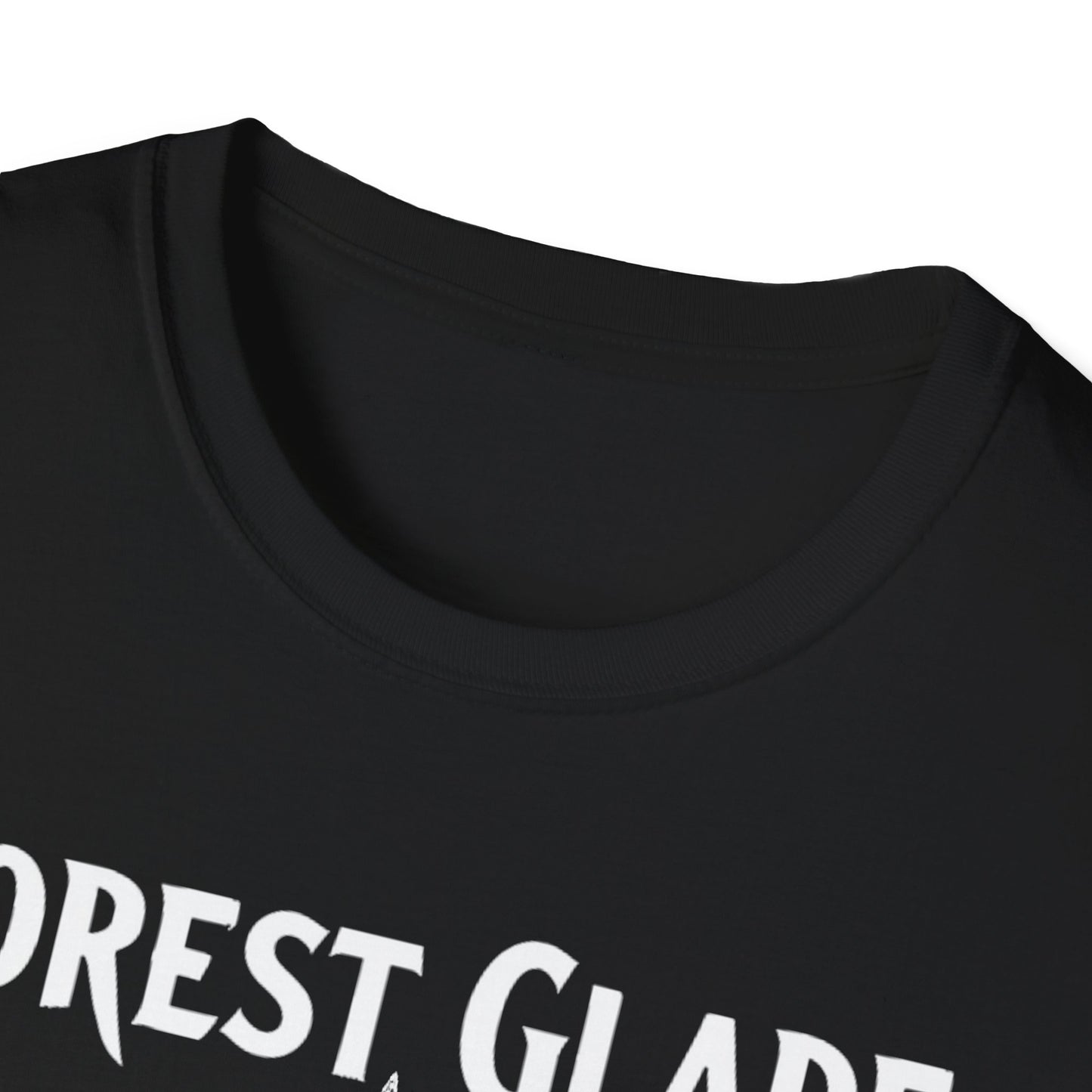FOREST GLADE +BACK Hardcore Cool Leaf, T-Shirt, Softstyle Graphic Tee, Unisex Casual Wear, Support Local Merch, Gift for Community Lovers