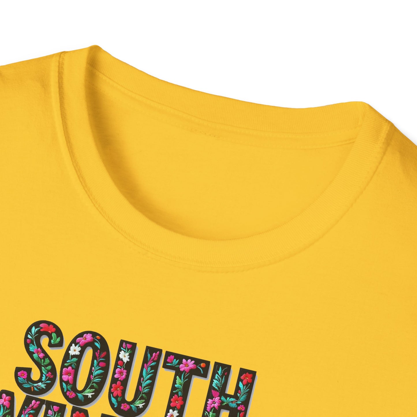 SOUTH WINDSOR Local Gal Flower-Heart T-Shirt, 3 Softstyle Graphic Tee, Unisex Casual Wear, Support Local Merch, Gift for Community Lovers, Finkz WINDSOR