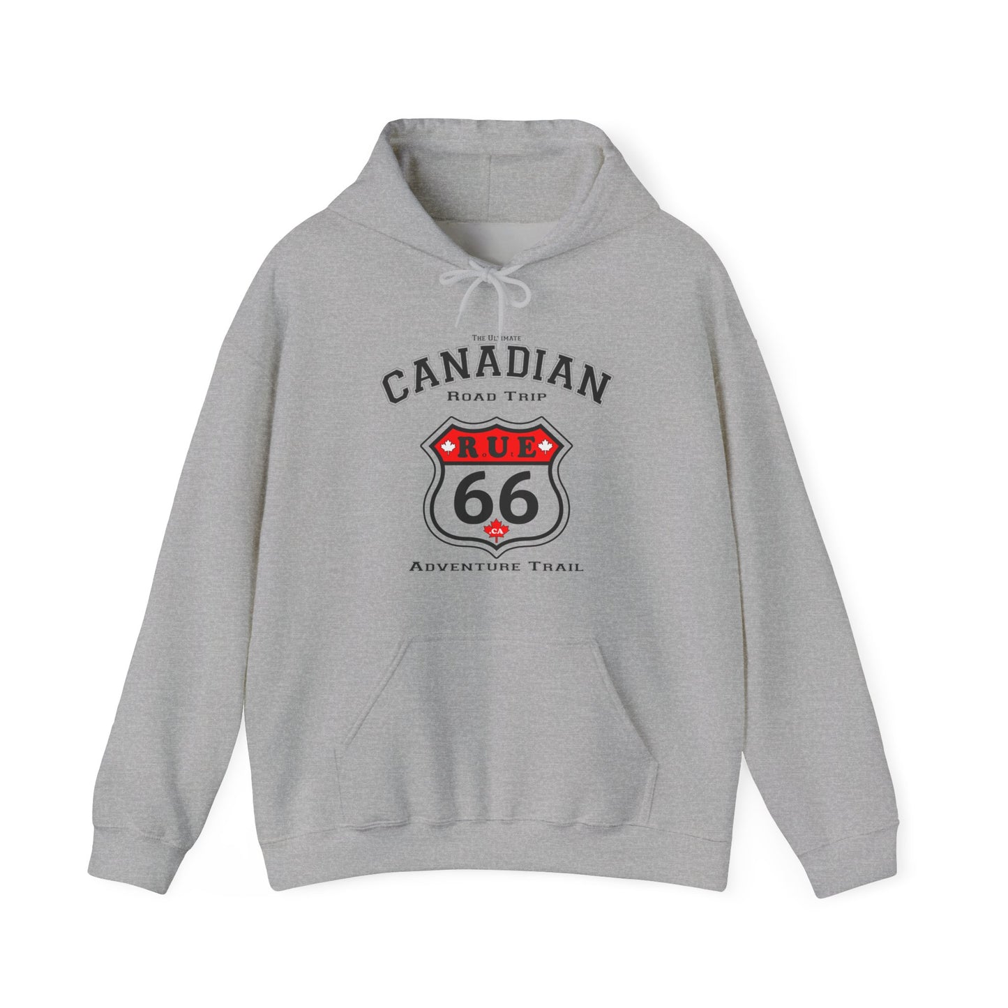 Canadian Rue66 Roadtrip White Hoodie -  Hooded Sweatshirt