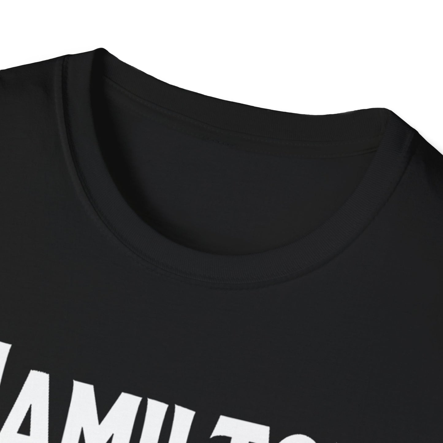 Hamilton Hardcore We Support Our Own Red Leaf T-Shirt, c04-n00-s006 Softstyle Graphic Tee, Unisex Casual Wear, Support'n Locals Merch, Gift for Community Lovers.