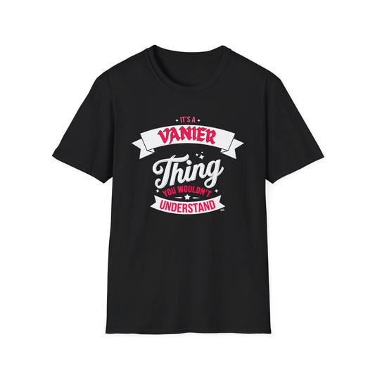 Vanier THING T-Shirt, Softstyle Graphic Tee, Unisex Casual Wear, Support'n Locals Merch, Gift for Community Lovers, c03-n09-s003