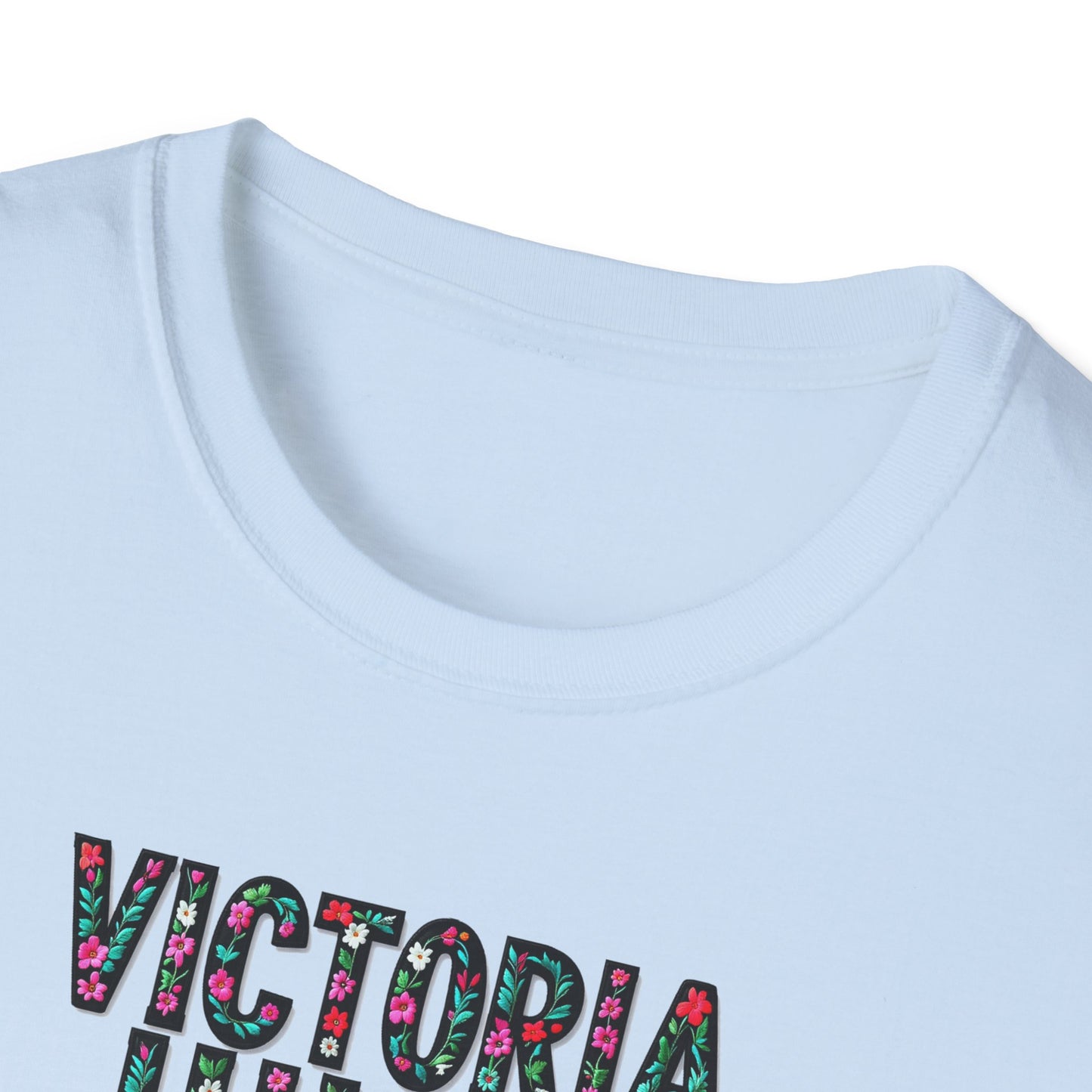 Victoria Hills Local Gal Flower-Heart T-Shirt, c03-n10-s05  Softstyle Graphic Tee, Unisex Casual Wear, Support Local Merch, Gift for Community Lovers, Finkz WINDSOR