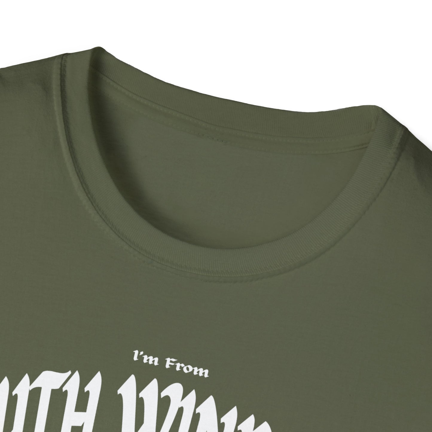 South Windsor Underestimate Gal T-Shirt, c01-n03-s001 Softstyle Graphic Tee, Unisex Casual Wear, Support'n Locals Merch, Gift for Community Lovers.