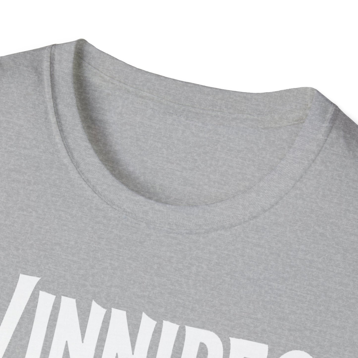 Winnipeg Hardcore We Support Our Own Red Leaf T-Shirt, c09-n00-s006 Softstyle Graphic Tee, Unisex Casual Wear, Support'n Locals Merch, Gift for Community Lovers.