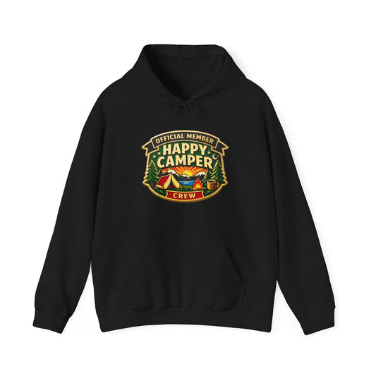 Happy Camper Crew Hoodie – *Official Member Happy Camping Crew Dark - HappyCamperCrew.com