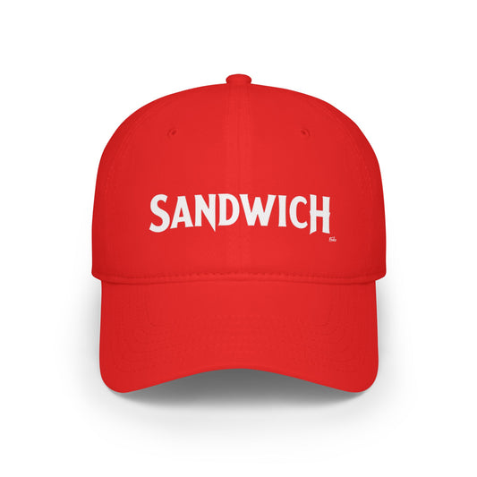SANDWICH Low Profile Baseball Cap - Red Hat for Community Lovers FINKZ WINDSOR
