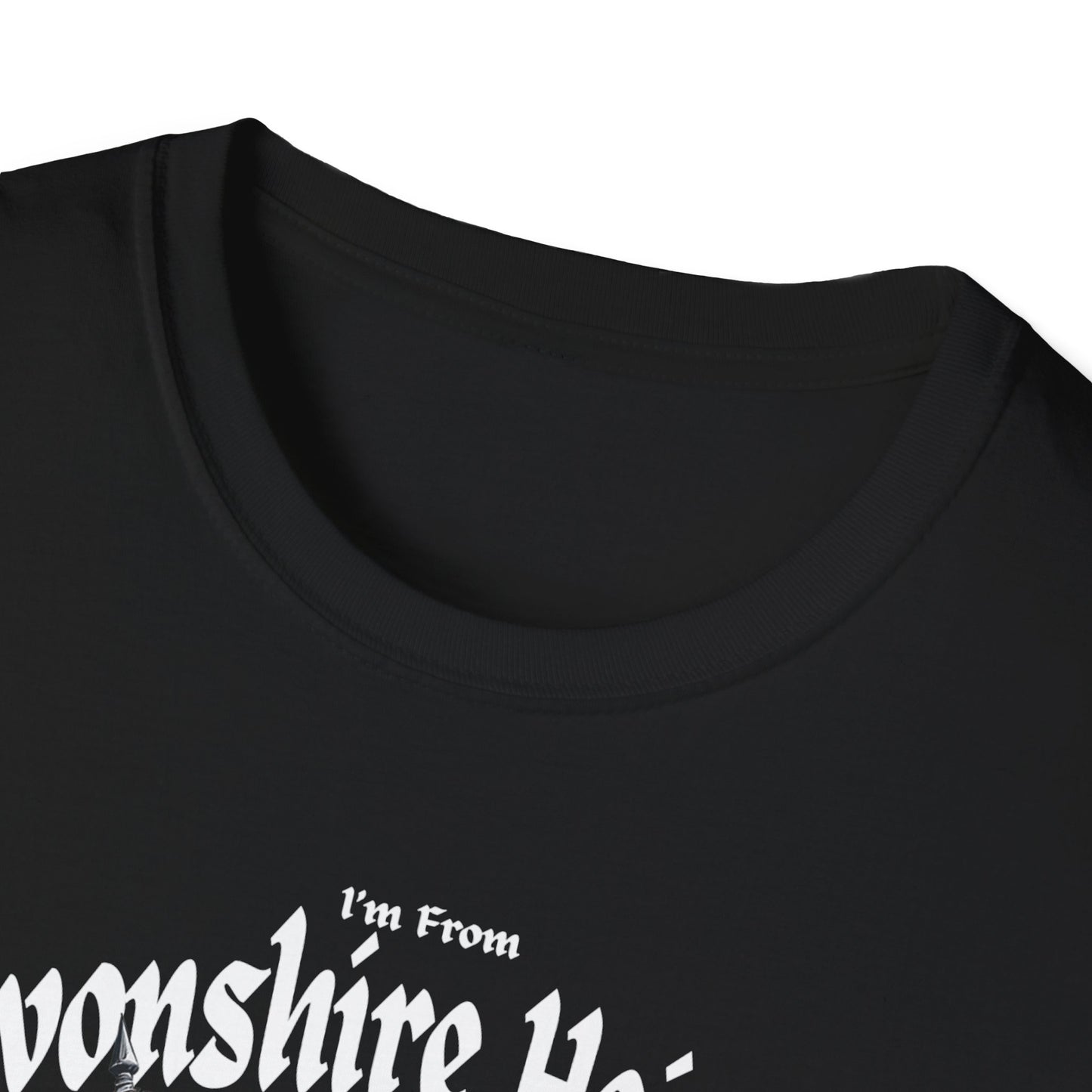 Devonshire Heights Underestimate Guy T-Shirt, c01-n15-s002 Softstyle Graphic Tee, Unisex Casual Wear, Support'n Locals Merch, Gift for Community Lovers.