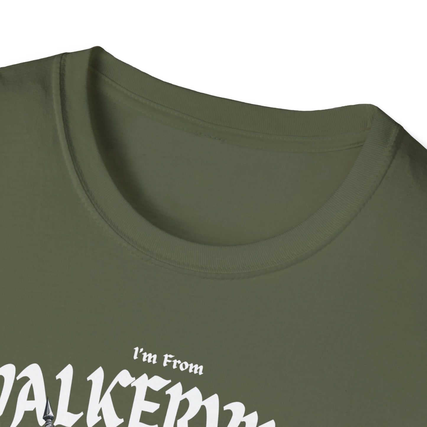 Walkerville Underestimate Guy T-Shirt, c01-n07-s002 Softstyle Graphic Tee, Unisex Casual Wear, Support'n Locals Merch, Gift for Community Lovers.