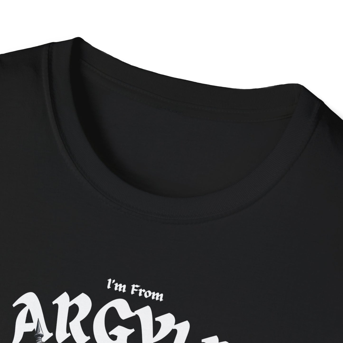 Argyle Underestimate Guy T-Shirt, c02-n01-s002 Softstyle Graphic Tee, Unisex Casual Wear, Support'n Locals Merch, Gift for Community Lovers.