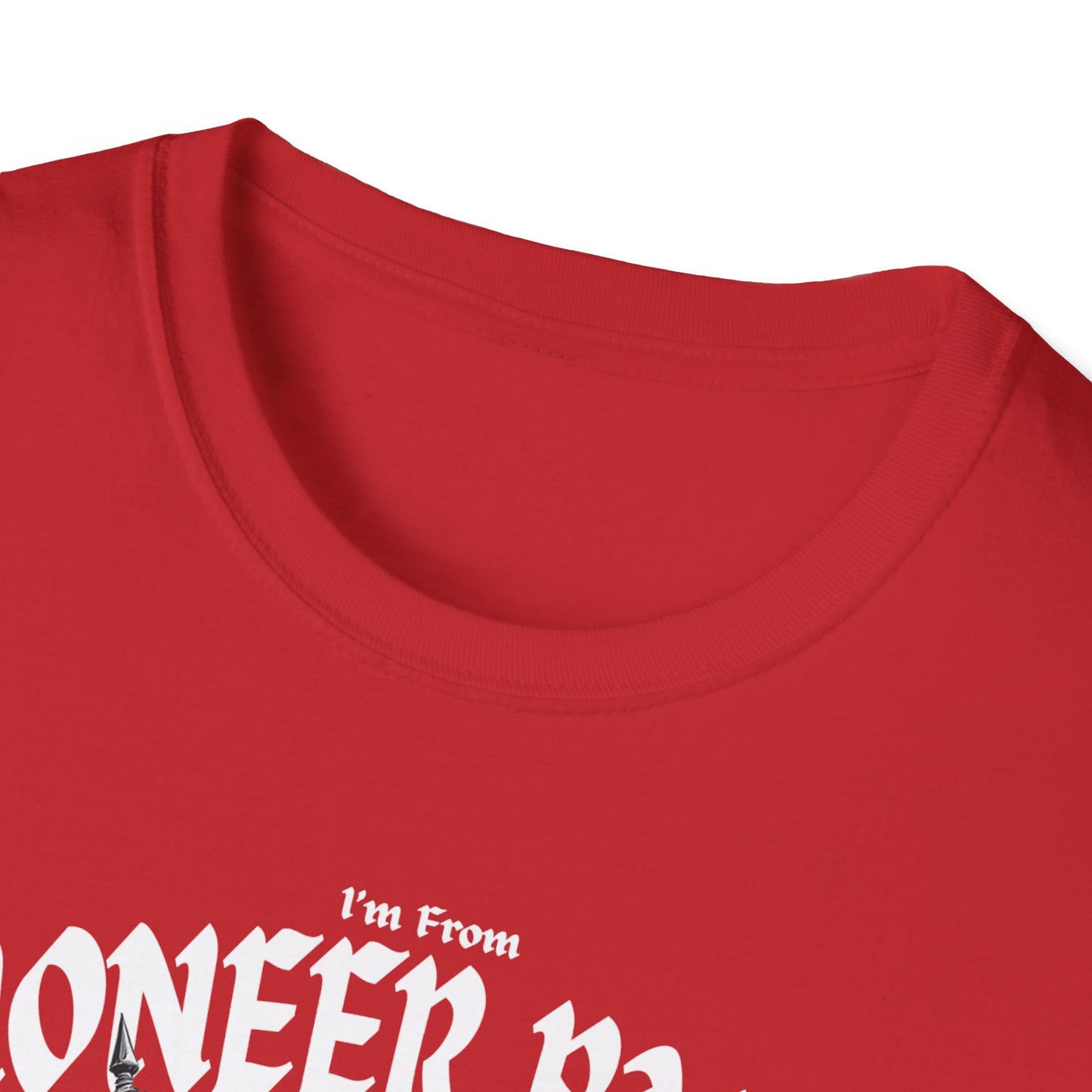 Pioneer Park Underestimate Guy T-Shirt, c03-n08-s002 Softstyle Graphic Tee, Unisex Casual Wear, Support'n Locals Merch, Gift for Community Lovers.