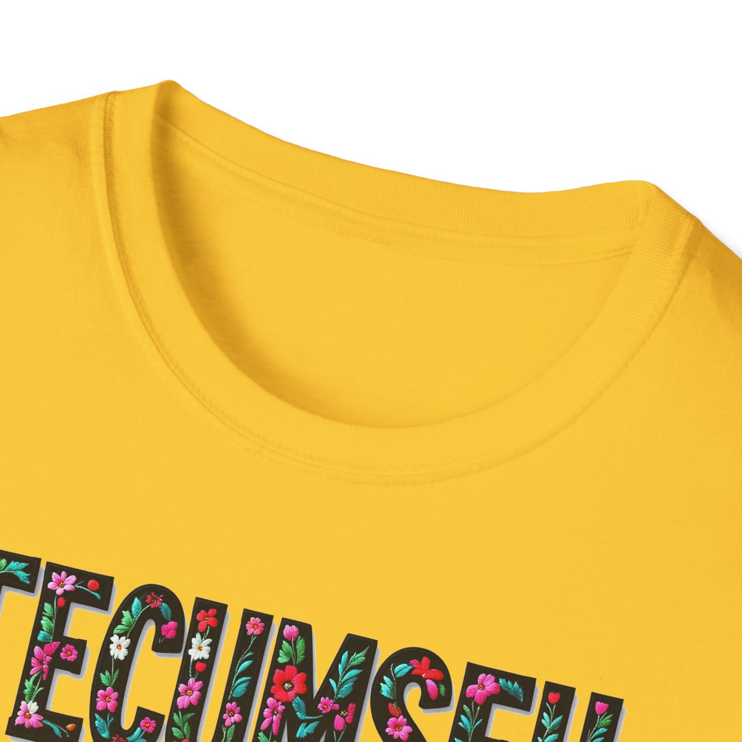 TECUMSEH Local Gal Flower-Heart T-Shirt, 3 Softstyle Graphic Tee, Unisex Casual Wear, Support Local Merch, Gift for Community Lovers, Finkz WINDSOR