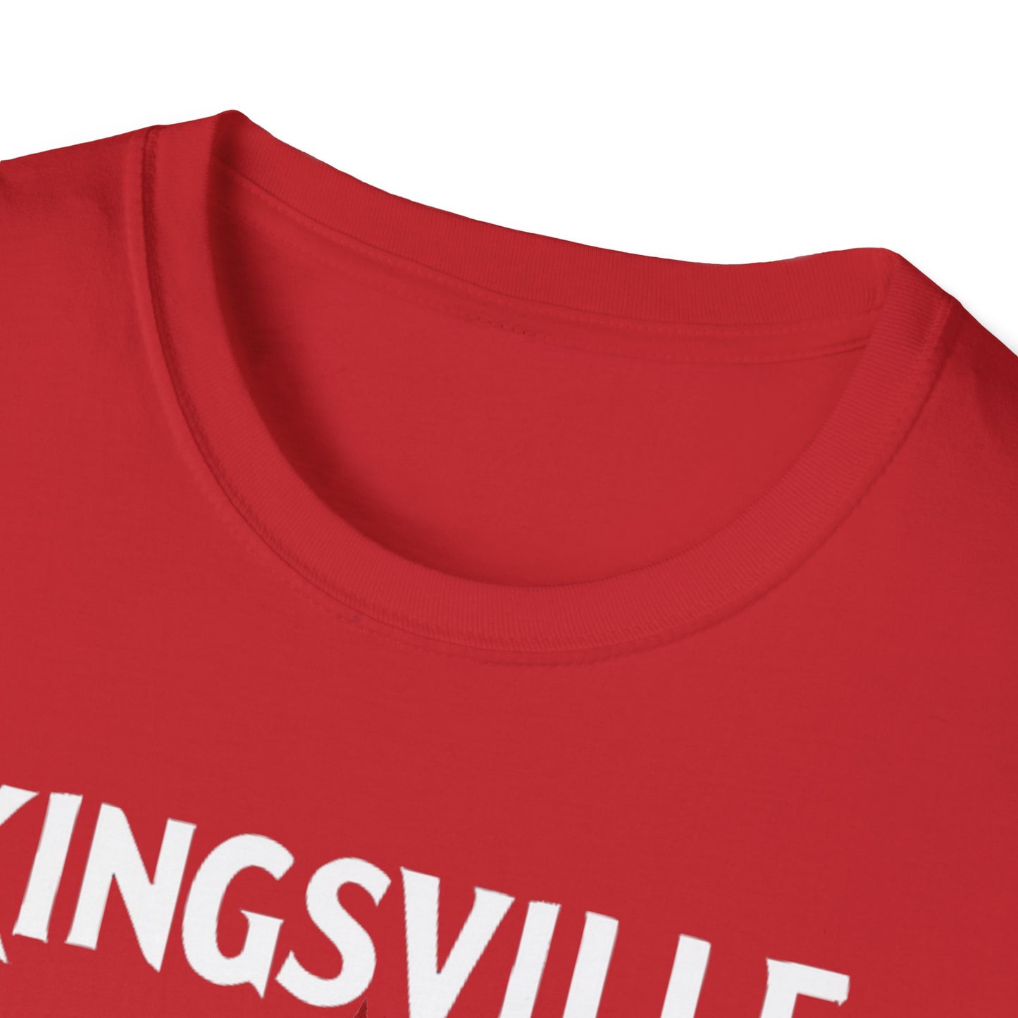 kingsville Hardcore Local Red Leaf, We Support Our Own, 1 T-Shirt, Softstyle Graphic Tee, Unisex Casual Wear, Support Local Merch, Gift for Community Lovers Finkz Windsor