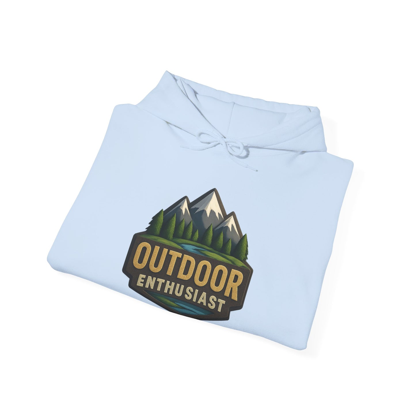 Outdoor Enthusiast Light Hoodie | OutdoorEnthusiast.Ca 100% Authentic | Cozy Camping Hoodie | Unisex Hooded Sweatshirt for Nature Lovers, Casual Wear, Gift for Him/Her, Outdoor Adventures..