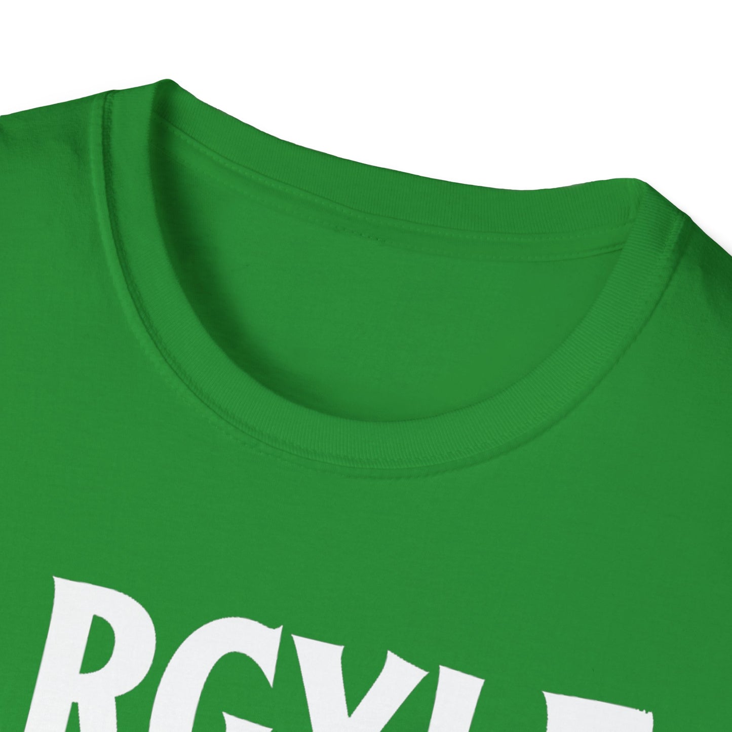 Argyle Hardcore We Support Our Own Red Leaf T-Shirt, c02-n01-s006 Softstyle Graphic Tee, Unisex Casual Wear, Support'n Locals Merch, Gift for Community Lovers.