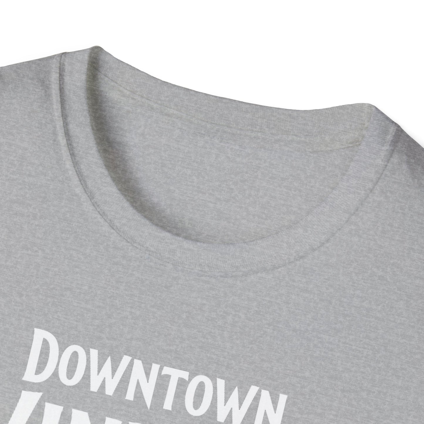 Downtown Windsor Hardcore Local Red Leaf, We Support Our Own, 1 T-Shirt, Softstyle Graphic Tee, Unisex Casual Wear, Support Local Merch, Gift for Community Lovers