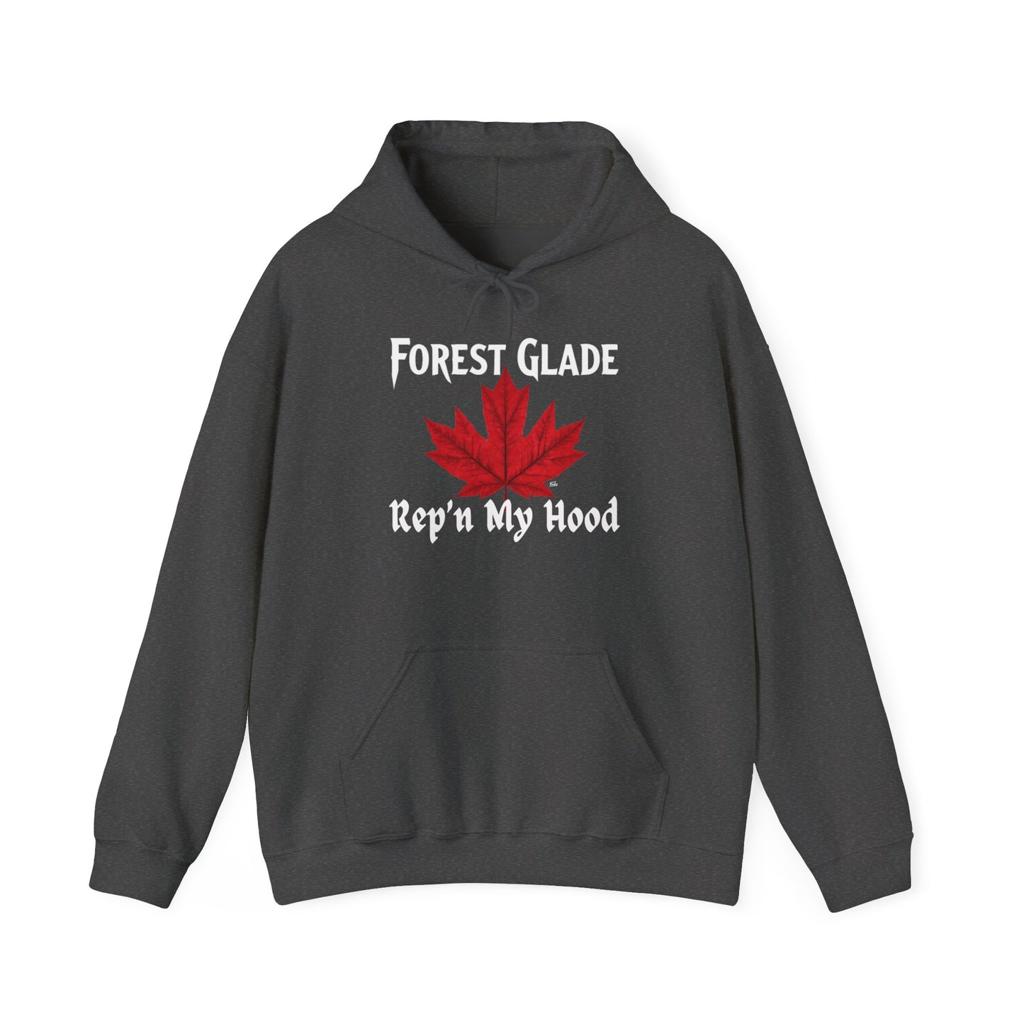 FOREST GLADE - REP'N  - Hooded Sweatshirt - Unisex Heavy Blend™ Pullover, Casual Hoodie for Every Day, Gift for Friends, Local Pride Apparel Support Your Community Finkz 49