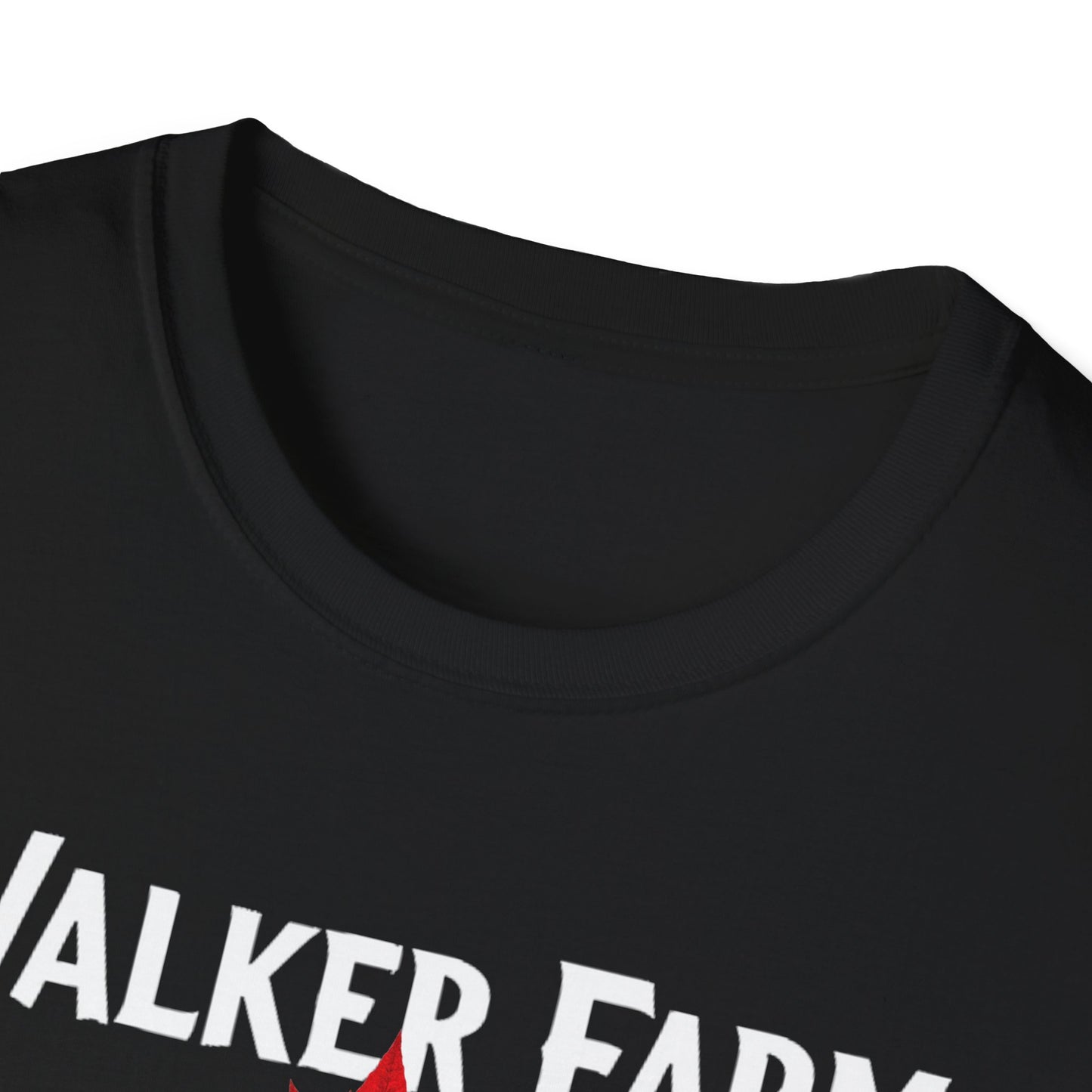 WALKER FARM Hardcore Local, We Support Our Own,  Red Leaf 3 T-Shirt, Softstyle Graphic Tee, Unisex Casual Wear, Support Local Merch, Gift for Community Lovers, FINKZ WINDSOR