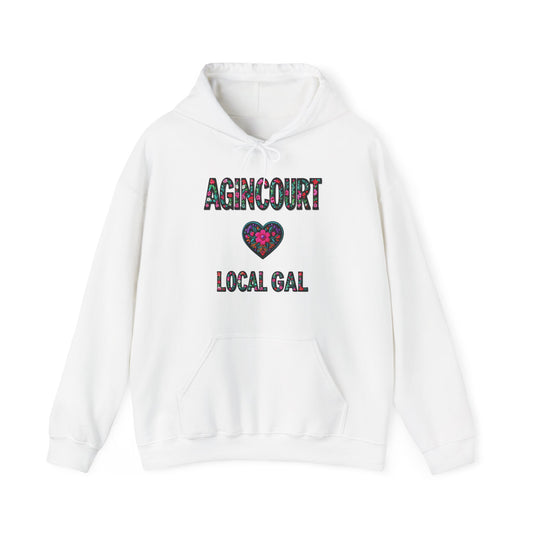 Agincourt Local Gal Flower c06-n01-hs005, Hooded Sweatshirt -  Unisex Heavy Blend™ Pullover, Casual Hoodie for Every Day, Gift for Friends, Support'n Locals -Local Pride Apparel Support Your Community