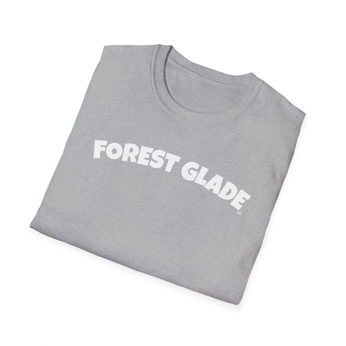 FOREST GLADE T-Shirt, Softstyle Graphic Tee, Unisex Casual Wear, Support Local Merch, Gift for Community Lovers, Finkz Windsor