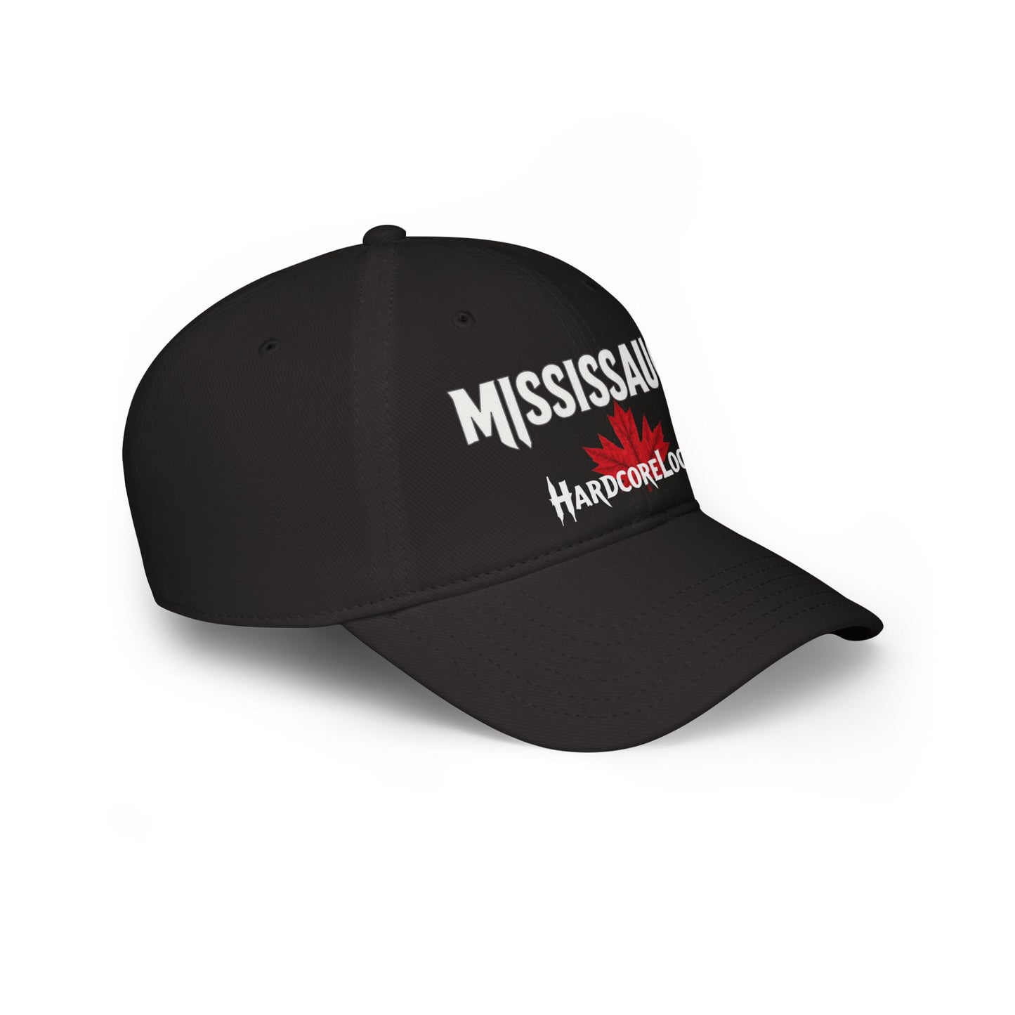 Mississauga HARDCORE LOCAL Red LEAF Low Profile Baseball Cap - Hat for Community Lovers