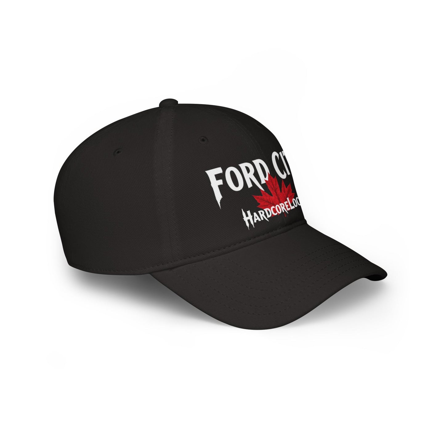 FORD CITY HARDCORE  BIG LEAF Low Profile Baseball Cap - Red Hat for Community Lovers FINKZ WINDSOR
