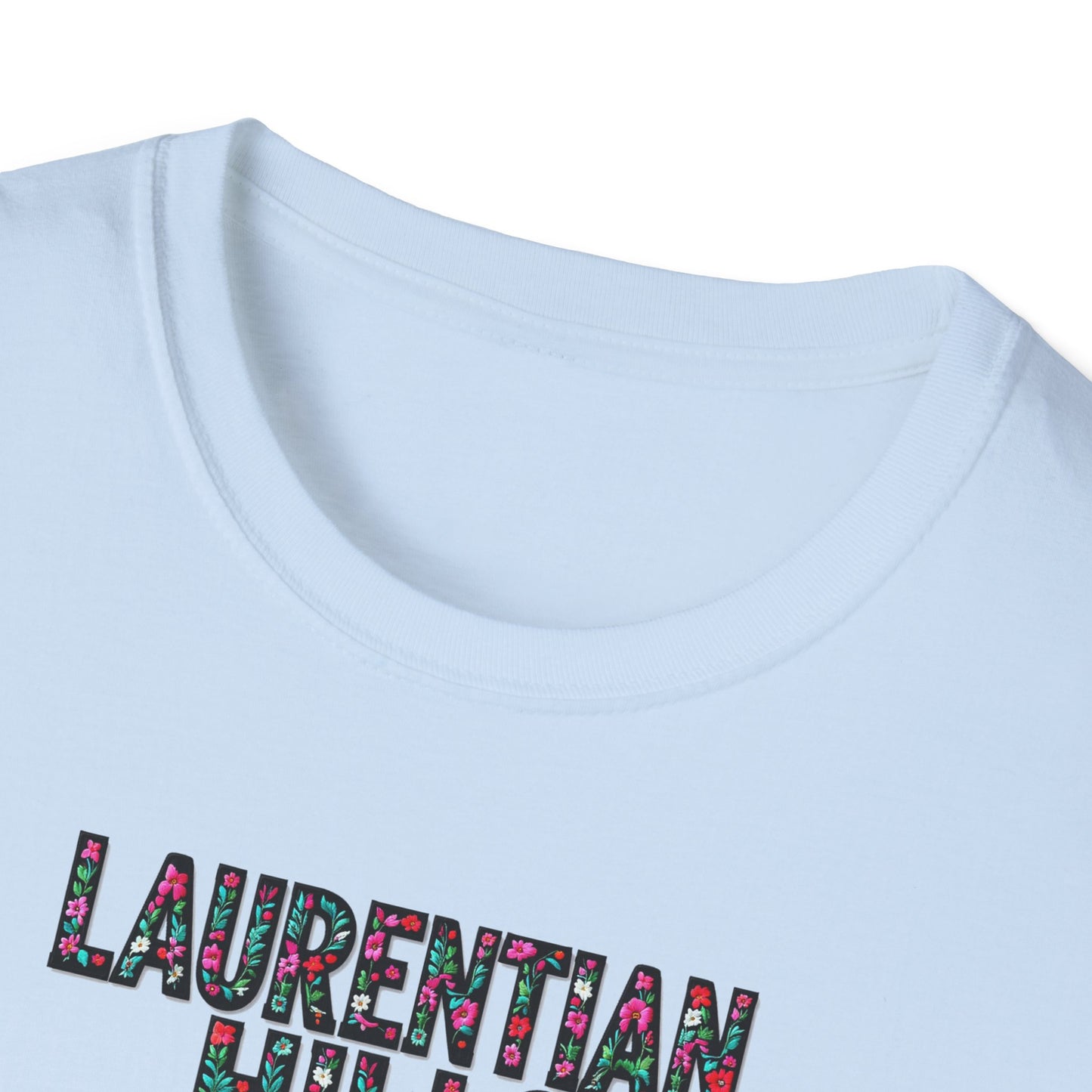 Laurentian Hills Local Gal Flower-Heart T-Shirt, c03-n06-s05  Softstyle Graphic Tee, Unisex Casual Wear, Support Local Merch, Gift for Community Lovers, Finkz WINDSOR